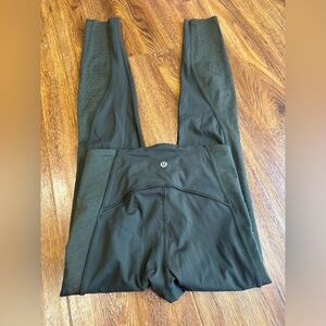LULULEMON olive green leggings, 28” (US 6)